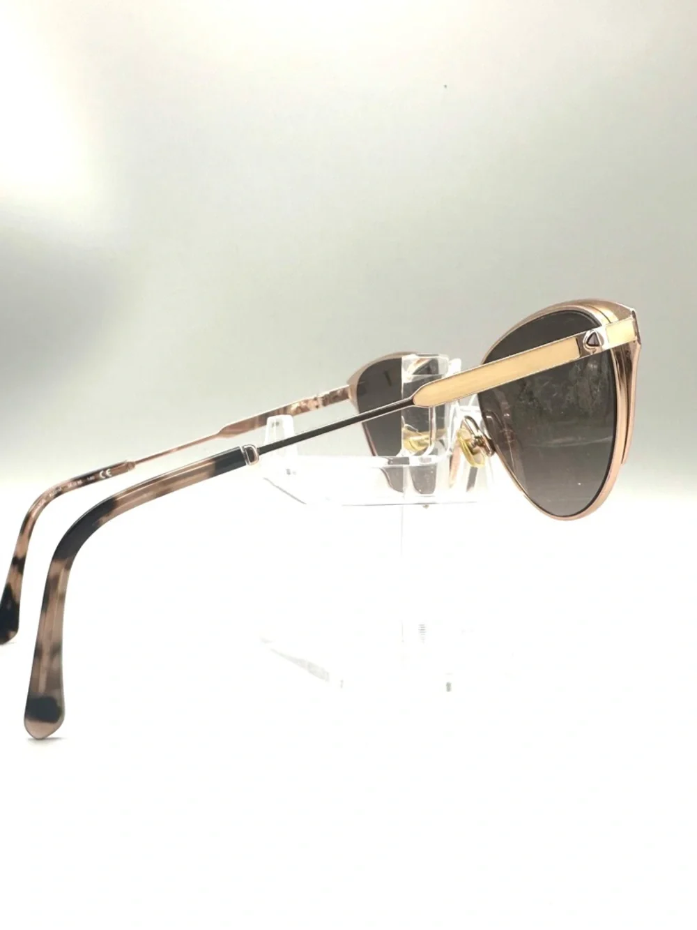 kate spade White and Brown Gradient Lens Cat Eye Sunglasses